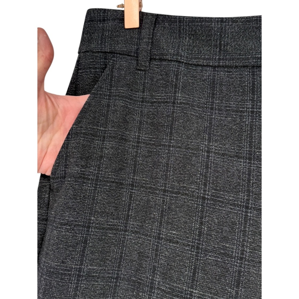 Cabi Womens Swagger Trouser Pants Charcoal Gray Plaid 4690R Size 8 Career Preppy - Picture 7 of 10